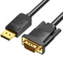 Vention Cable Conversor DisplayPort DP Macho a VGA Macho 3m Negro 1080p@60Hz